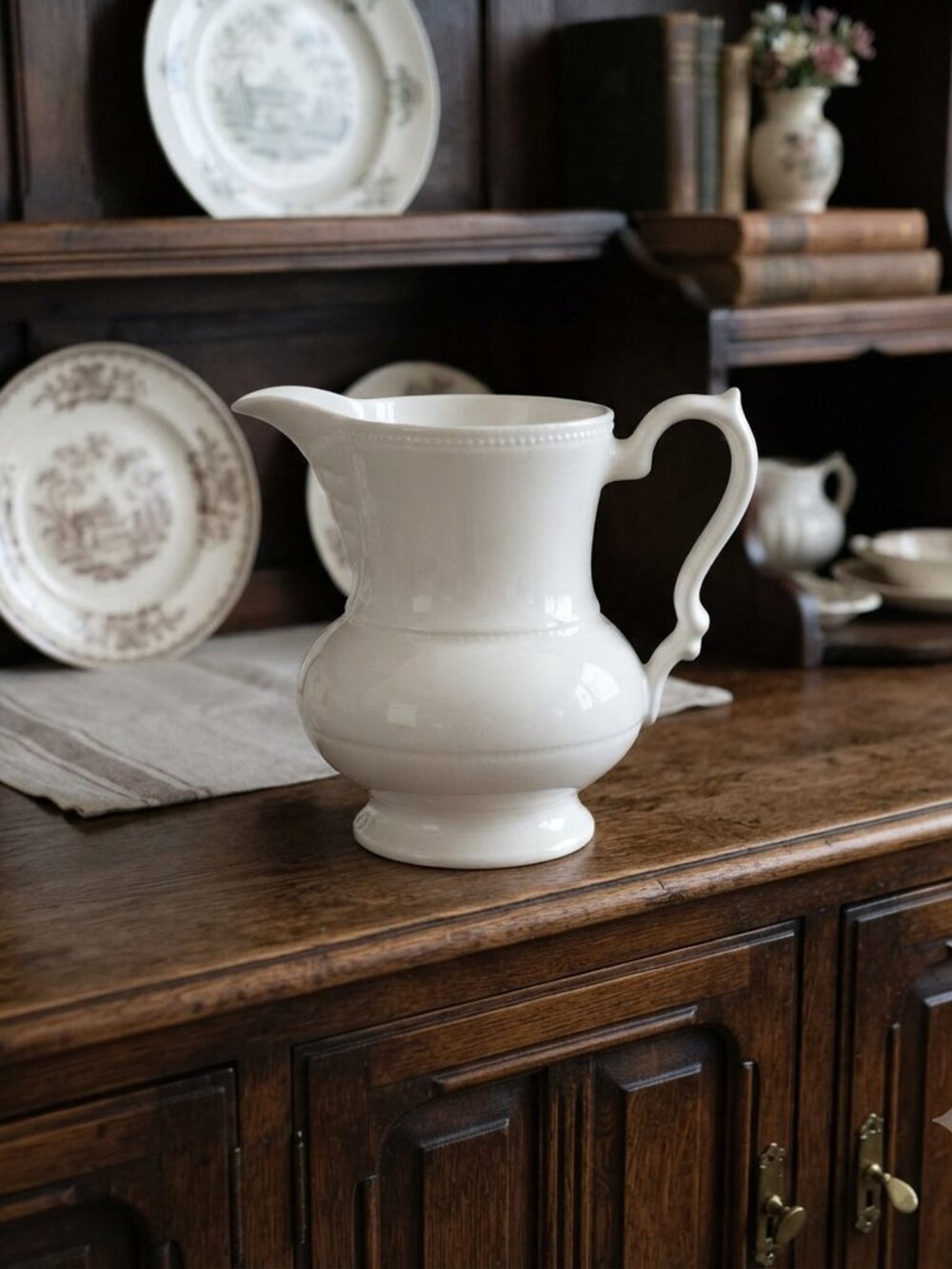 Vintage Lord Nelson Pottery England creamware Pitcher Jug EUC